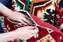 Aberto Design Cojín Esmeli - Red Multicolor